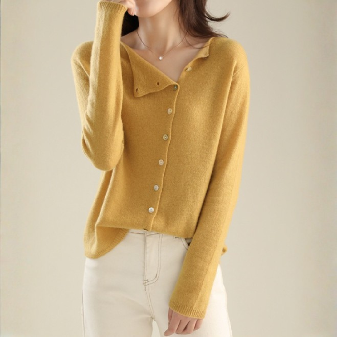 CÁRDIGAN DE PUNTO FINO CON BOTONES