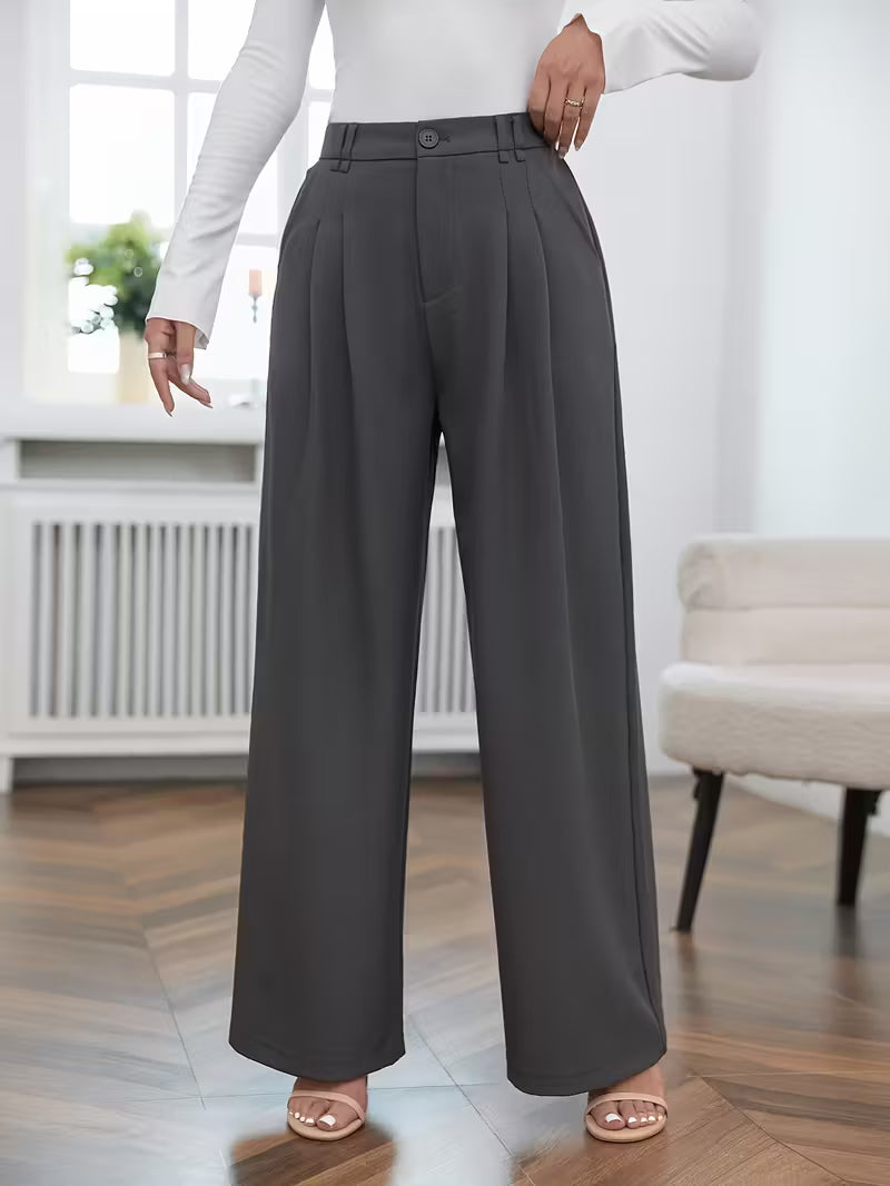 PANTALÓN PALAZZO FLUIDO DE TIRO ALTO