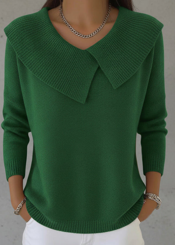 JERSEY LAUREN - PUNTO SUAVE CON CUELLO ELEGANTE
