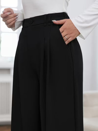 PANTALÓN PALAZZO FLUIDO DE TIRO ALTO