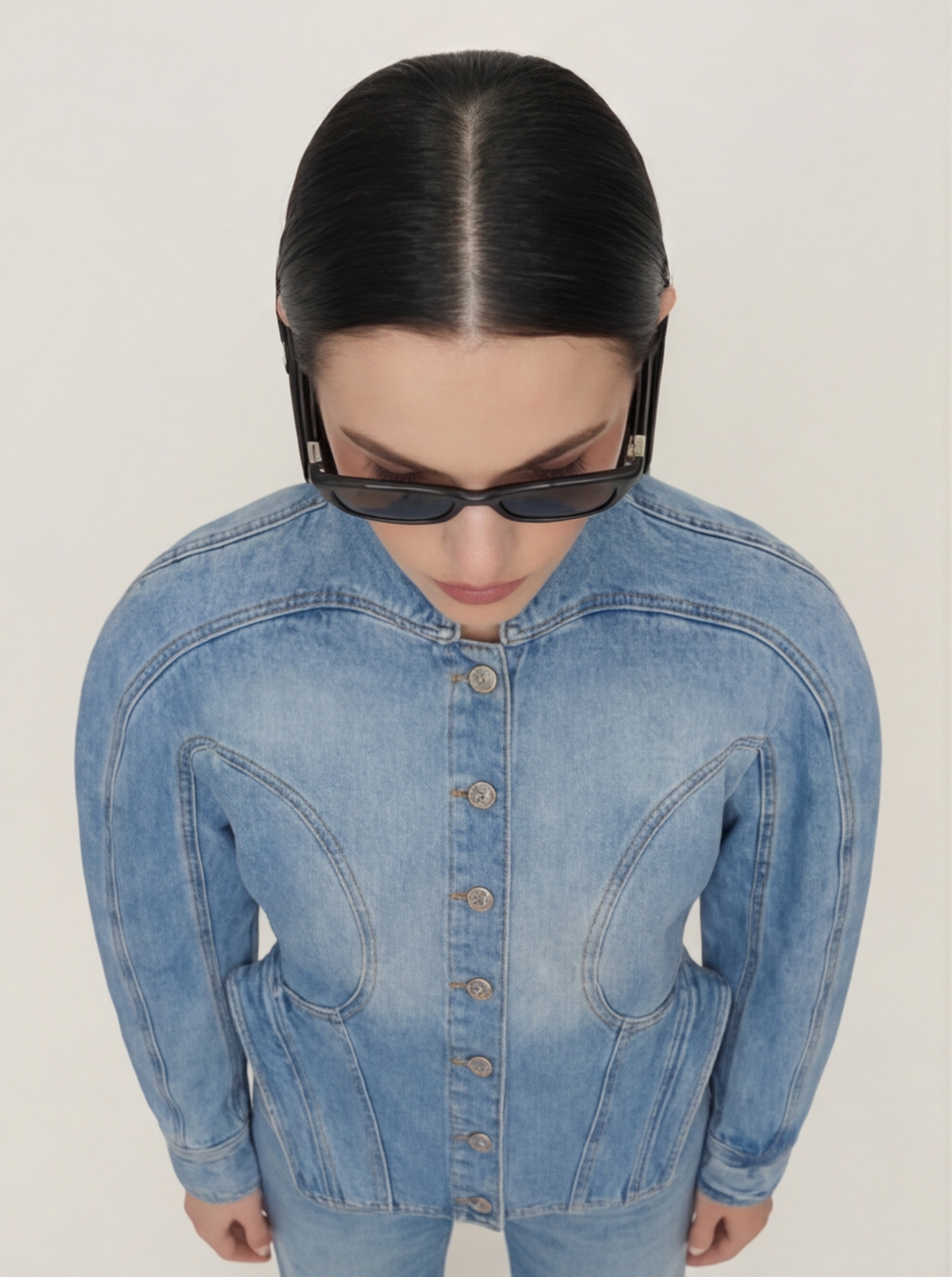 TOP PREMIUM CHAQUETA DENIM ESTRUCTURADA