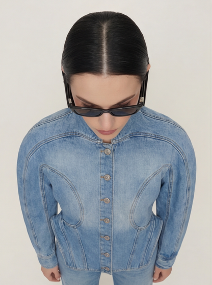 TOP PREMIUM CHAQUETA DENIM ESTRUCTURADA