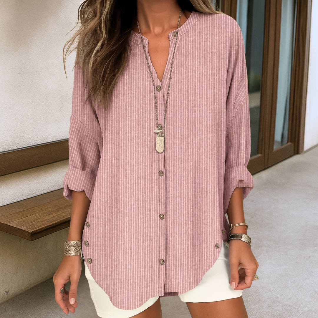 BLUSA LINEN STRIPE