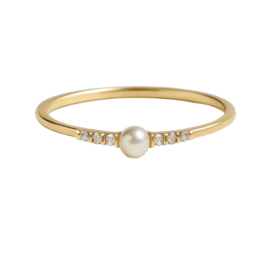 ANILLO VALENTINA ROCHE PERLA CENTRAL CON CIRCONITAS