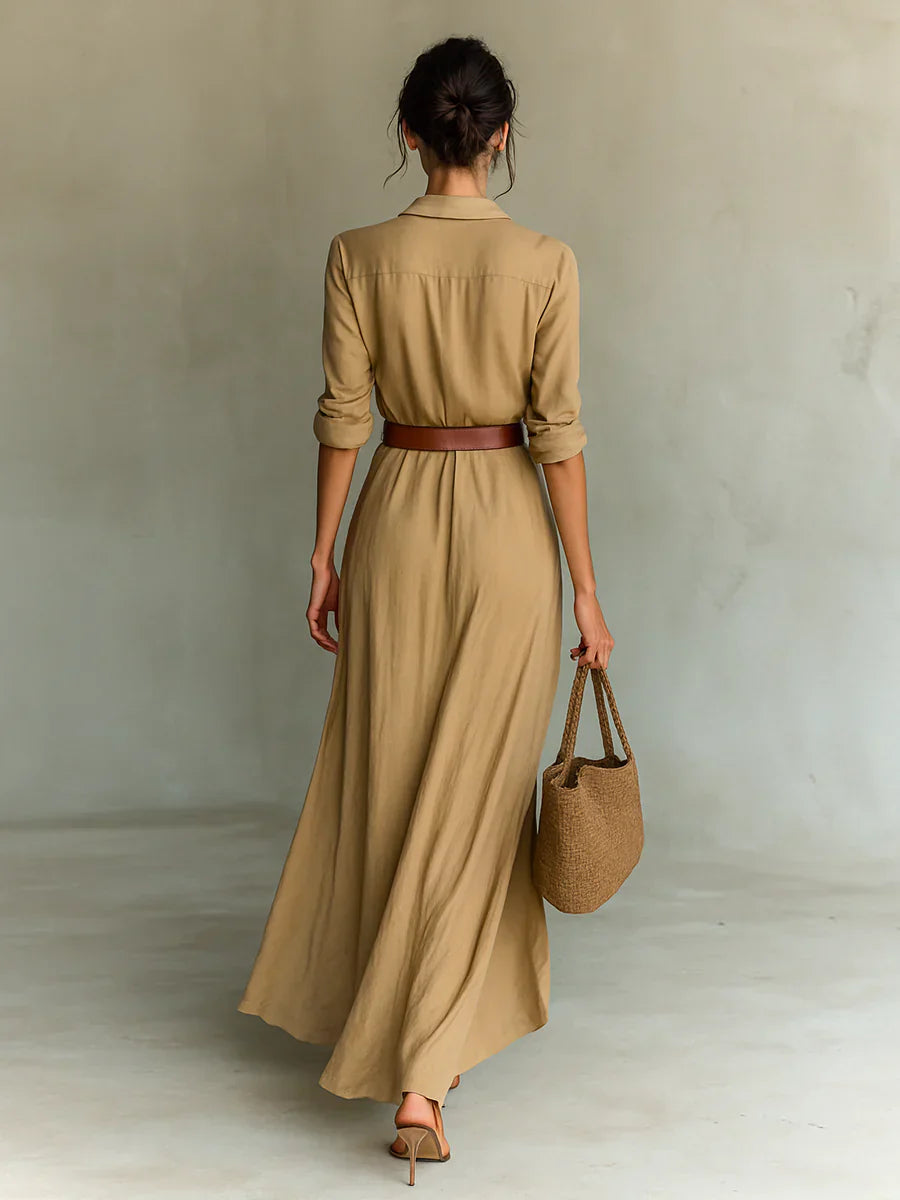 VESTIDO MAXI CORTE ELEGANTE