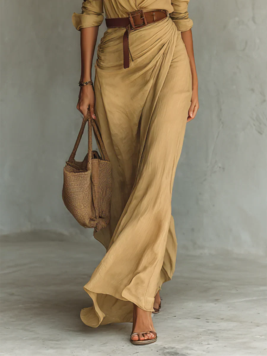 VESTIDO MAXI CORTE ELEGANTE