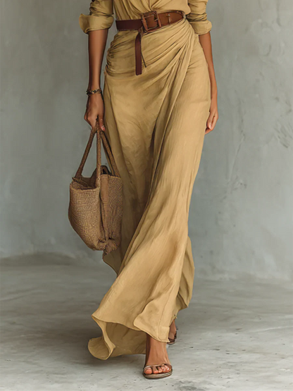VESTIDO MAXI CORTE ELEGANTE