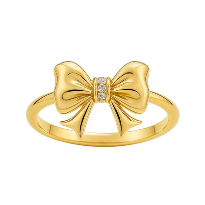 ANILLO VALENTINA ROCHE LAZO DORADO CON CIRCONITA