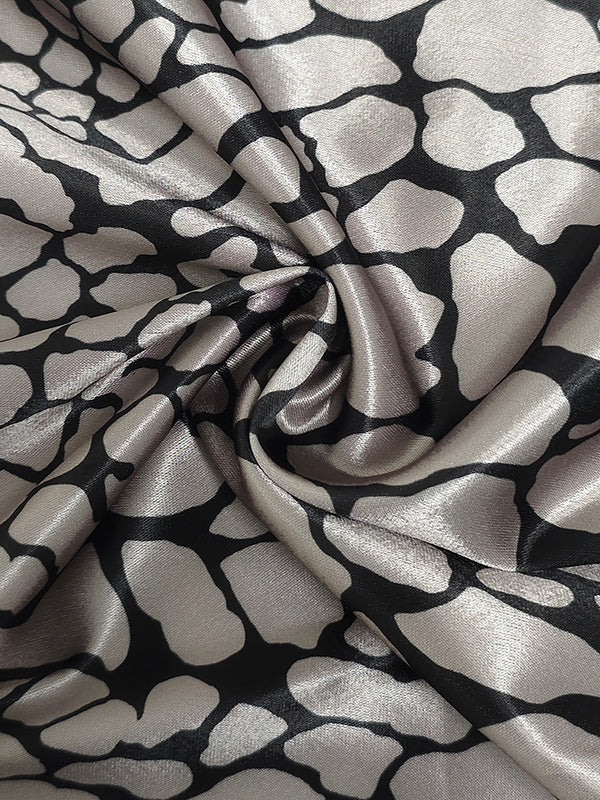 BLUSA ESTAMPADA EFECTO SERPIENTE ELEGANTE PARA MUJER