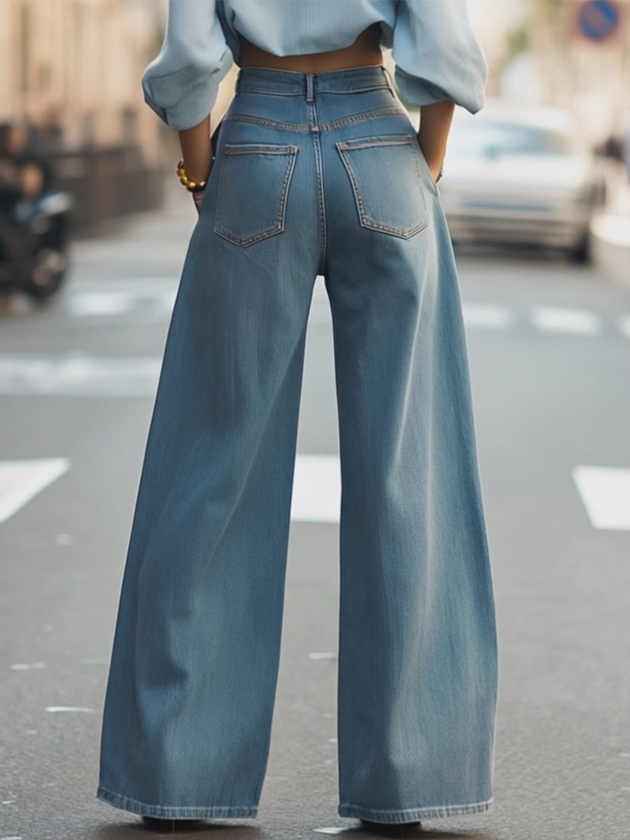 PANTALÓN VALENTINA ROCHE AZUR FLUIDE
