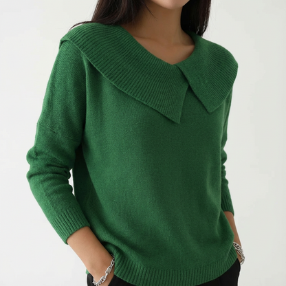 JERSEY LAUREN - PUNTO SUAVE CON CUELLO ELEGANTE