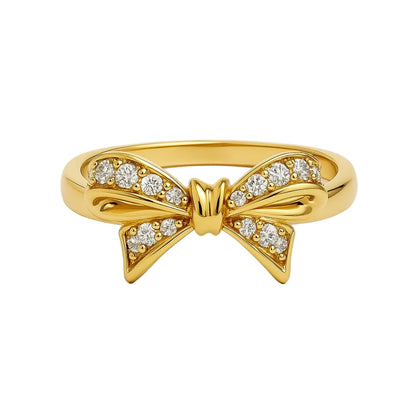 ANILLO VALENTINA ROCHE LAZO DORADO CON CIRCONITAS