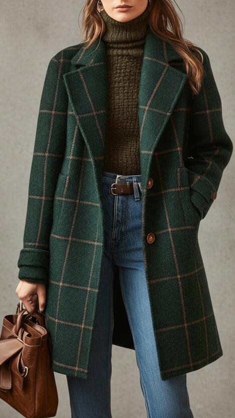 ABRIGO CUADROS CLÁSICO