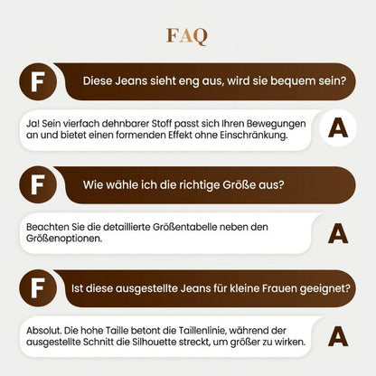 💕Frühlingsneuheit👖Stretch-Schlagjeans mit hohem Bund