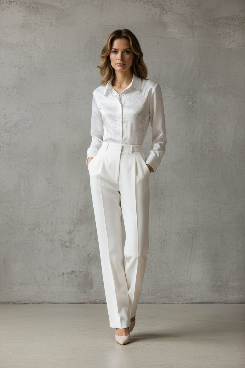 CAMISA VALENTINA ROCHE BLANCA ELEGANTE