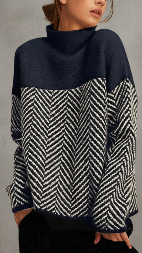 ELEANOR - JERSEY ENVOLVENTE DE PUNTO CÁLIDO