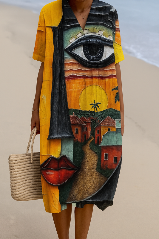 VESTIDO NOVA GLOW ARTÍSTICO