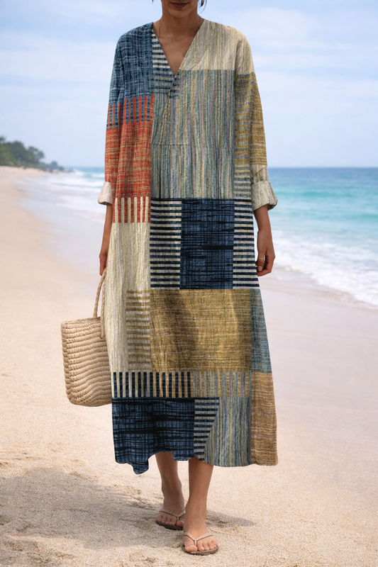 VESTIDO ABSTRACTO IRIS RESORT