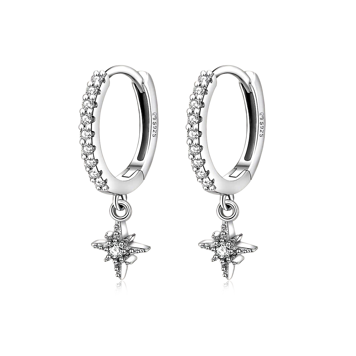PENDIENTES VALENTINA ROCHE ARO CON ESTRELLA Y CIRCONITAS