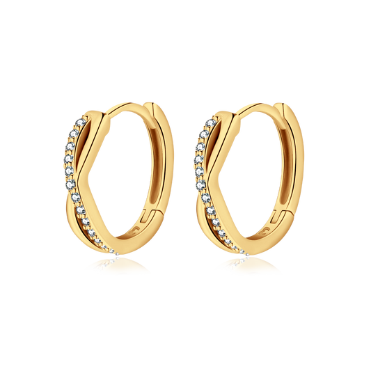 PENDIENTES VALENTINA ROCHE ARO DORADO CON CIRCONITAS