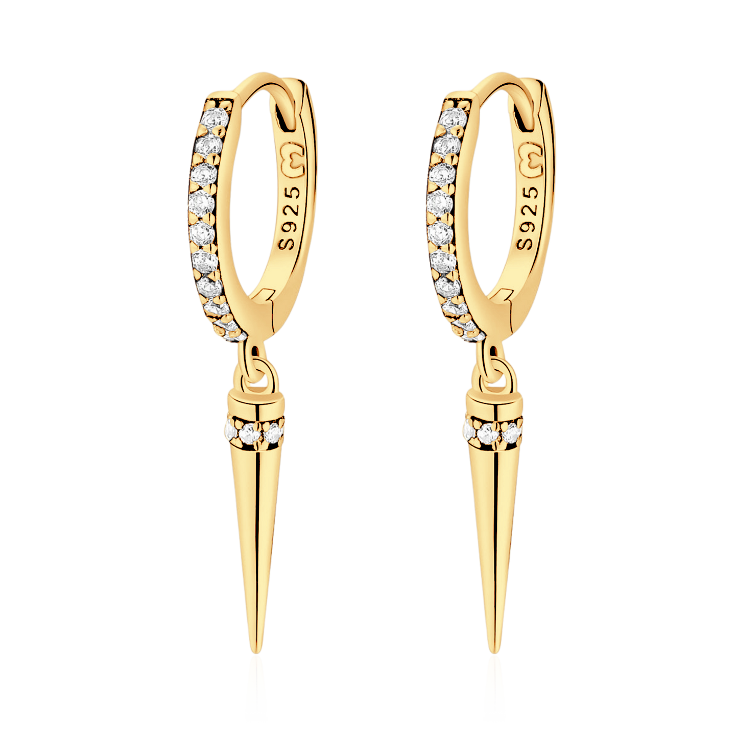 PENDIENTES VALENTINA ROCHE SPIKE CON CIRCONITAS