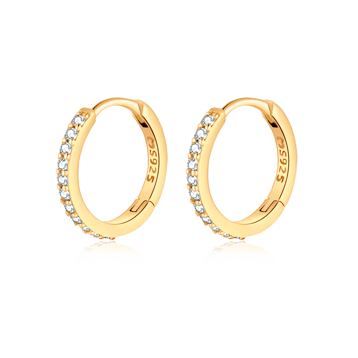 PENDIENTES VALENTINA ROCHE ARO DORADO CON CIRCONITAS