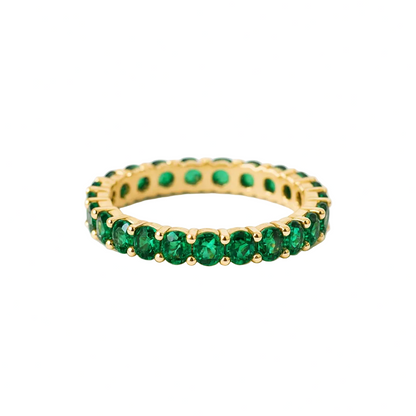 ANILLO VALENTINA ROCHE ETERNITY VERDE CON CIRCONITAS
