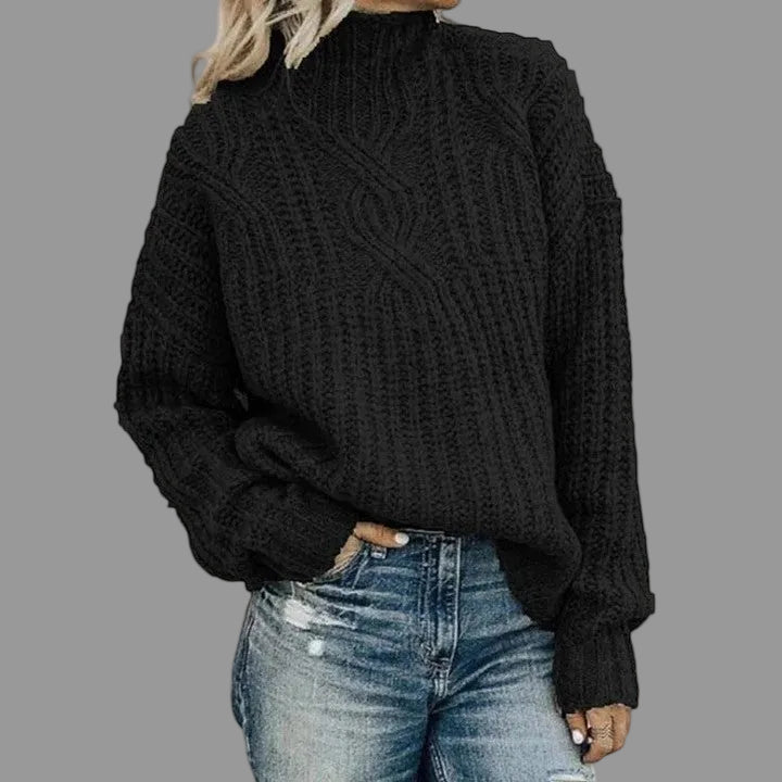 JERSEY DE PUNTO GRUESO OVERSIZE PARA MUJER