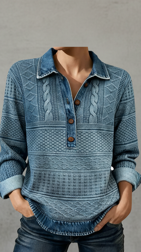 LYDIA - POLO TEXTURIZADO DE ALGODÓN PREMIUM