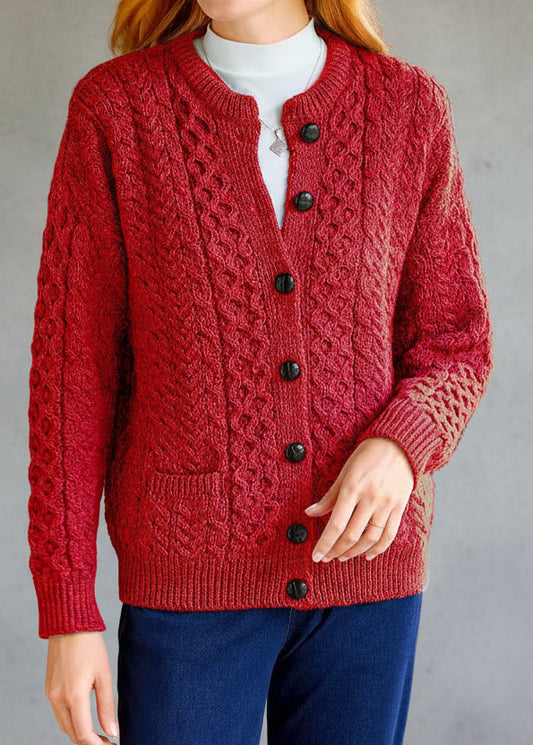 CÁRDIGAN DE PUNTO CLÁSICO CON BOTONES