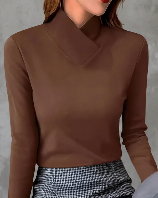 TOP EVERSLEY - ALGODÓN REFINADO CON ESCOTE