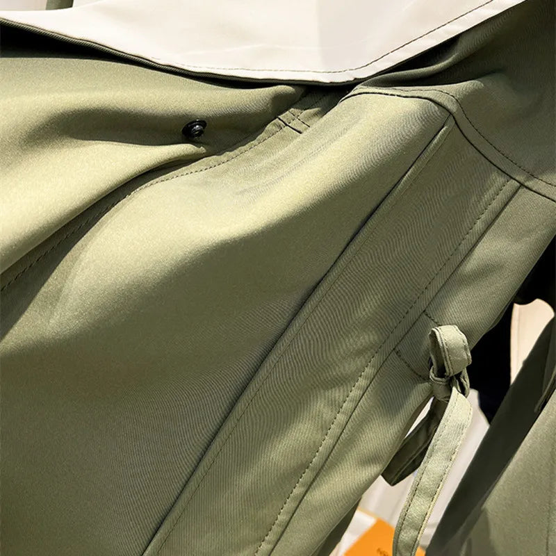 CHAQUETA VALENTINA ROCHE LAYERED SAGE COAT
