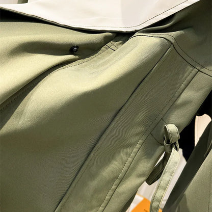 CHAQUETA VALENTINA ROCHE LAYERED SAGE COAT