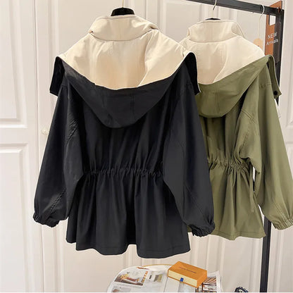 CHAQUETA VALENTINA ROCHE LAYERED SAGE COAT