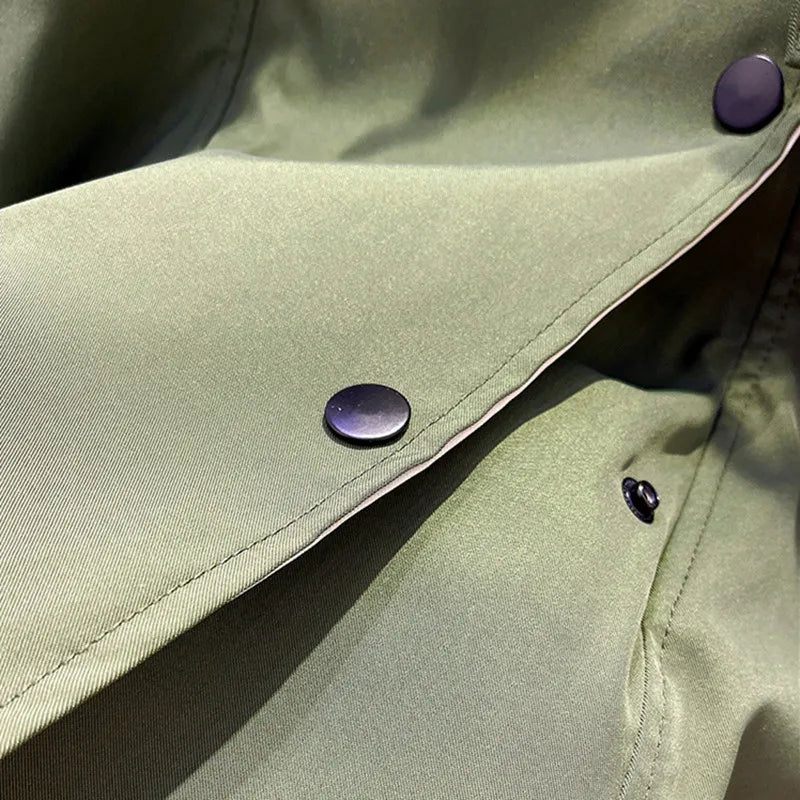 CHAQUETA VALENTINA ROCHE LAYERED SAGE COAT