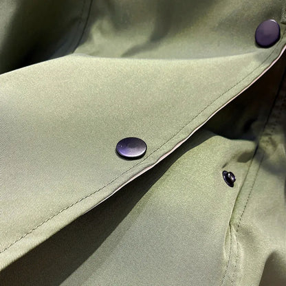 CHAQUETA VALENTINA ROCHE LAYERED SAGE COAT