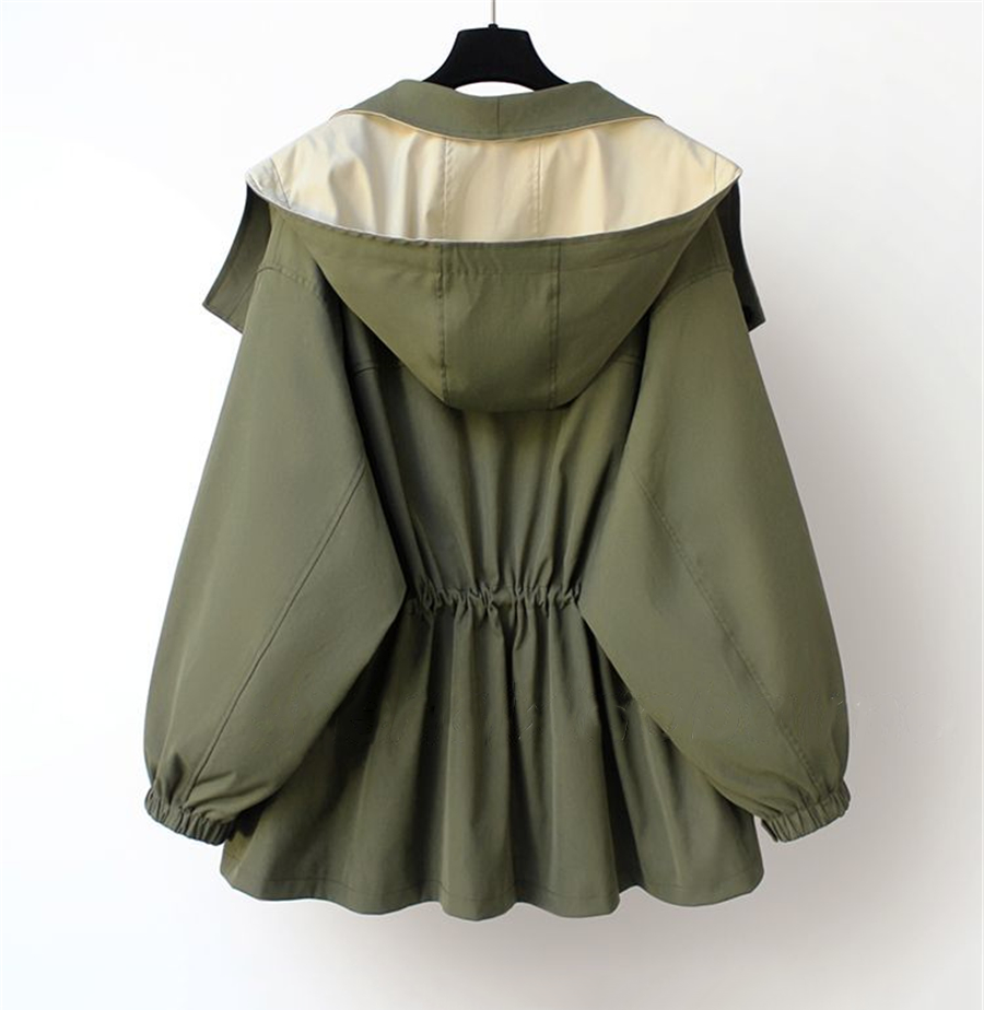 CHAQUETA VALENTINA ROCHE LAYERED SAGE COAT