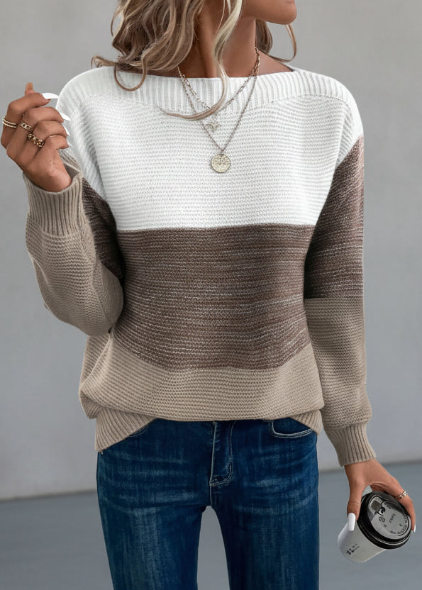 JERSEY DE PUNTO CON BLOQUES DE COLOR