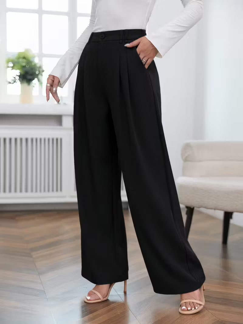 PANTALÓN PALAZZO FLUIDO DE TIRO ALTO