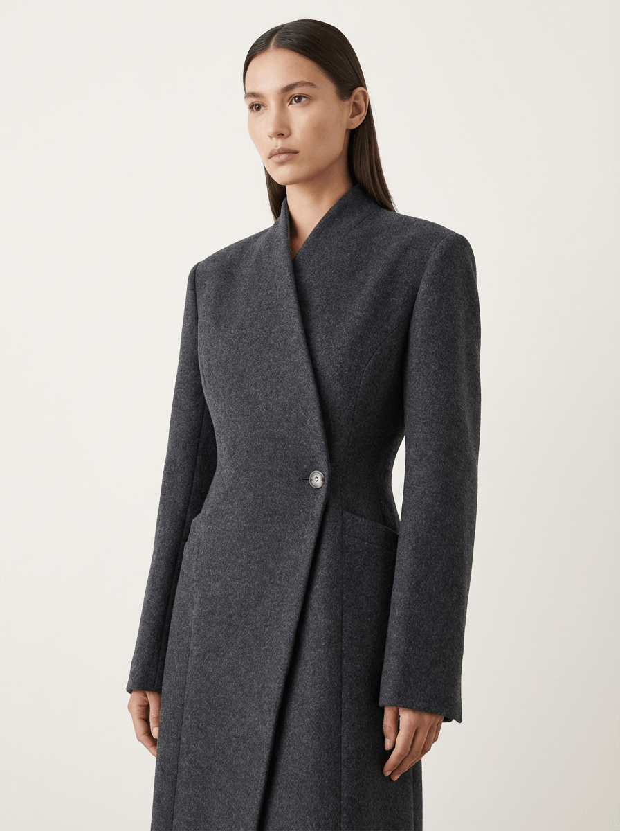 ABRIGO ESTRUCTURADO ELEGANCIA ARQUITECTÓNICA