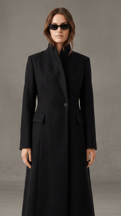 ABRIGO LARGO ASIMÉTRICO ELEGANCIA PREMIUM
