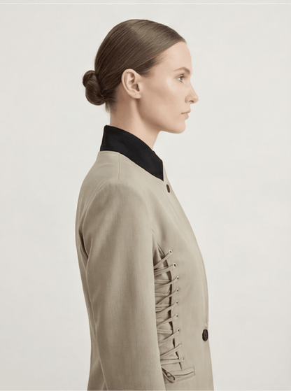 BLAZER ENTALLADO EFECTO CORSET ESTRUCTURADO