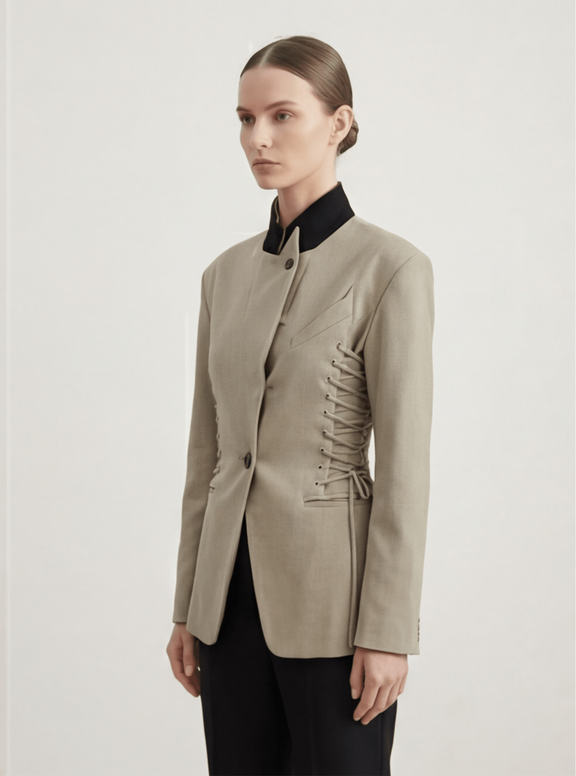 BLAZER ENTALLADO EFECTO CORSET ESTRUCTURADO