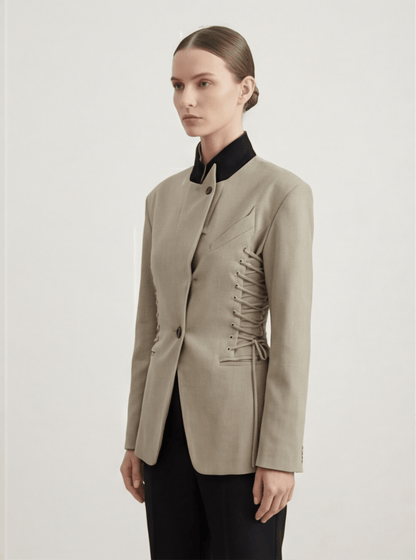 BLAZER ENTALLADO EFECTO CORSET ESTRUCTURADO