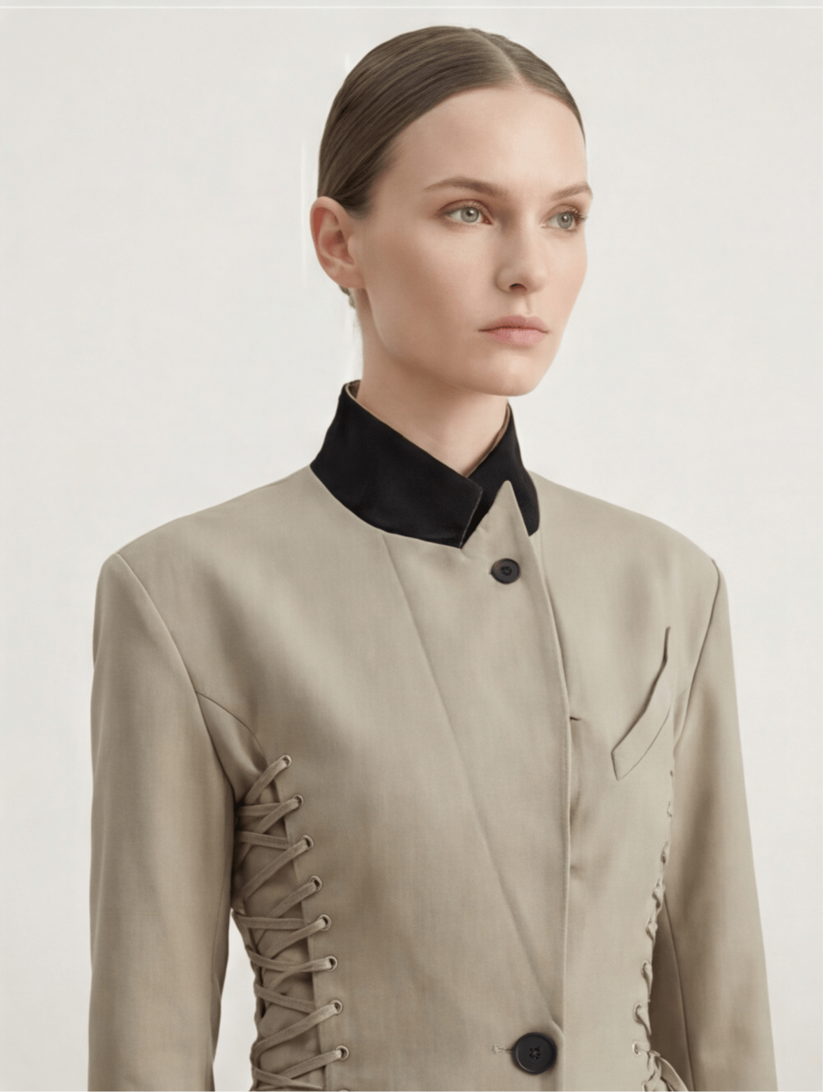 BLAZER ENTALLADO EFECTO CORSET ESTRUCTURADO