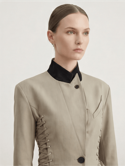 BLAZER ENTALLADO EFECTO CORSET ESTRUCTURADO