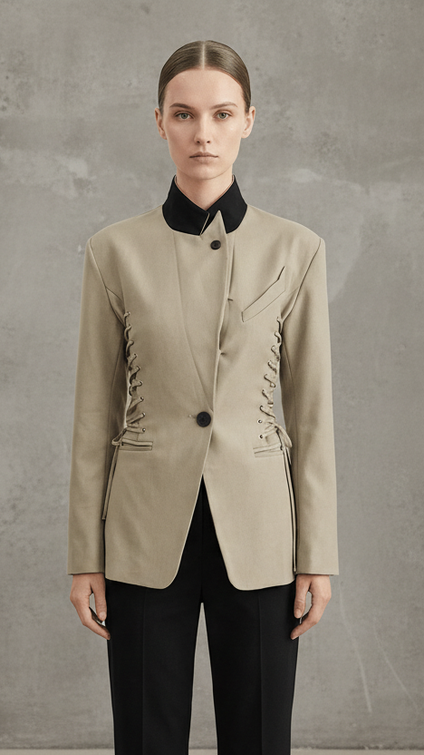 BLAZER ENTALLADO EFECTO CORSET ESTRUCTURADO