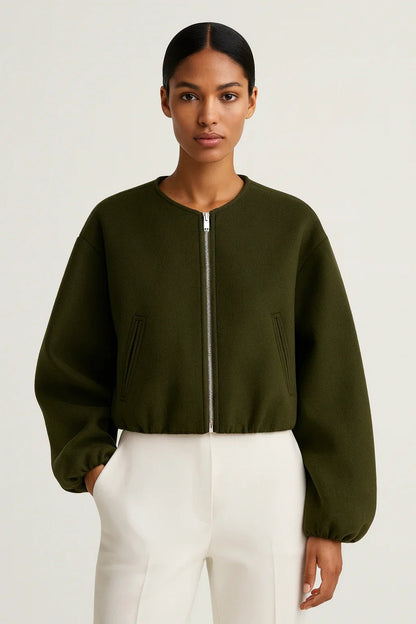 CHAQUETA BOMBER PREMIUM MINIMALISTA Y ESTRUCTURADA