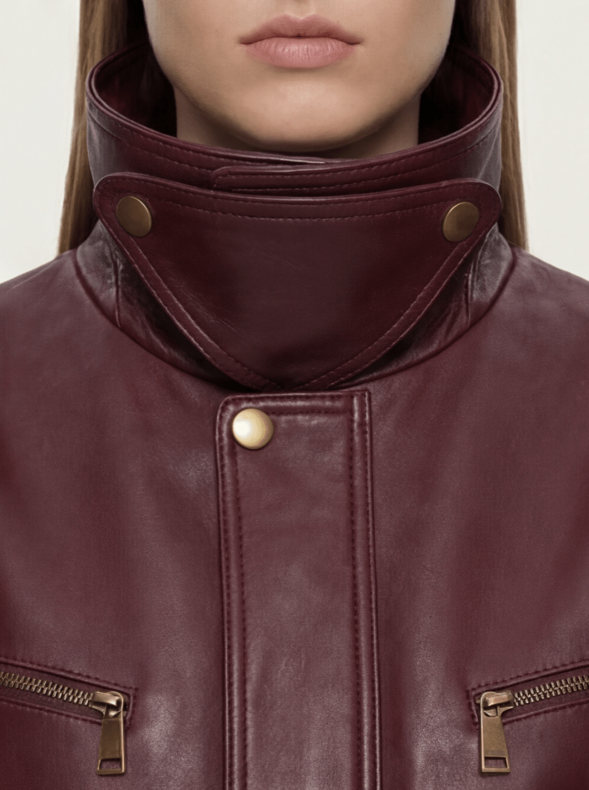 CHAQUETA BURGUNDY PREMIUM ESTILO URBANO