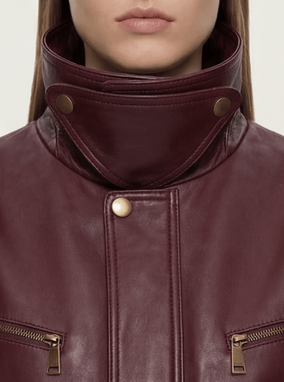 CHAQUETA BURGUNDY PREMIUM ESTILO URBANO